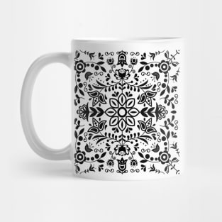 Scandinavian floral ornament Mug